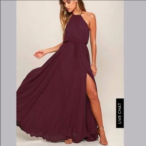 NWT Lulu’s Essence of Style Maxi Dress